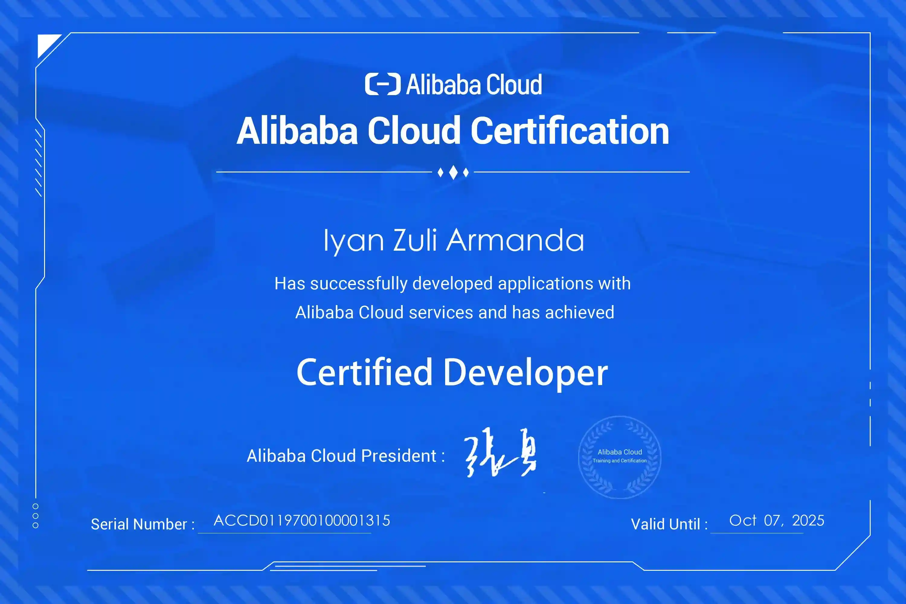 Certified Developer from Alibaba Cloud